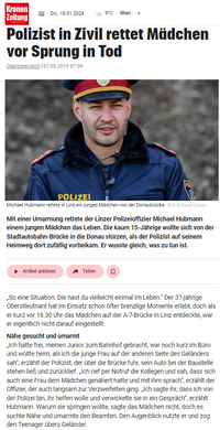 Oberst Michael Hubmann Kronen-Zeitung 07.05.2019 um 07.00 Uhr